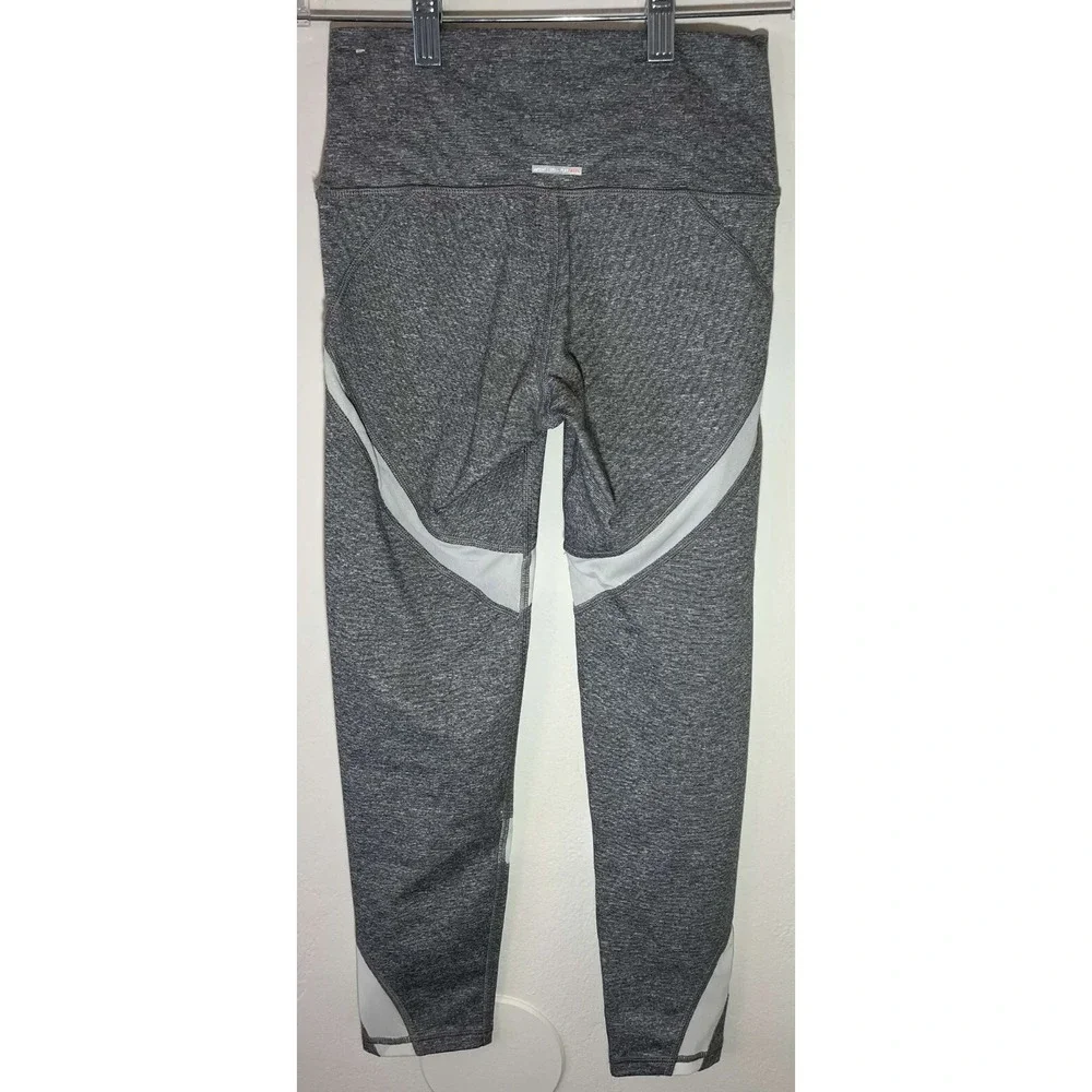 Aerie Women's Extra Small XS Grey Leggings Mesh Accents Chill Play Move